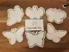 Butterfly Cookie Cutter & Embosser Stamps Set Of 6 - Butterflies