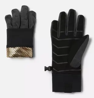 全新正品🇺🇸Columbia哥倫比亞女大人黃金鋁點柔軟保暖手套(M)經典黑