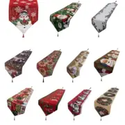 Holiday Table Cloth Snowflake Pattern Table Runner Tablecloth Dining Decors