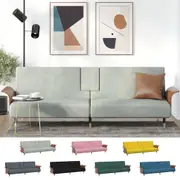 Sofa Bed Living Room Guest Sleeper Couch Bed with Cup Holders Fabric vidaXL
