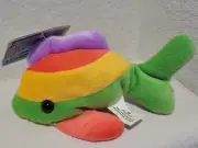 Vintage 1996 Imperial Toy Corporation Friendly Pebble Pets Beanbag Plush Fish