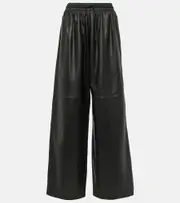 [Wardrobe.NYC] Wardrobe.NYC Leather wide-leg pants UK 12 black