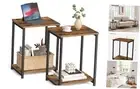 Side Tables Set of 2, Small End Table, Nightstand for Living Room, Bedroom,