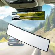 Espejo retrovisor, espejo retrovisor interior gran angular con clip
