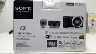 涼州數位 新力索尼SONY數位單眼相機NEX-5TL内含SELP1650電動變焦鏡 全新公司貨 黑 白兩色 發票