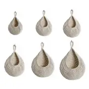 Cotton Rope Woven Storage Basket Wall Mount Fruit Vegetable Organizer Container