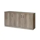 Maestro Furniture Andy Wooden 3-Doors Credenza Sideboard Office Storage Cabinet