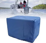 Outboard Motor Cover, Boat Motor Cover Water Resistant Oxford Fabric with PU Coating, Windproof Outboard Engine Hood Cover Boat Engine Cover for Motor