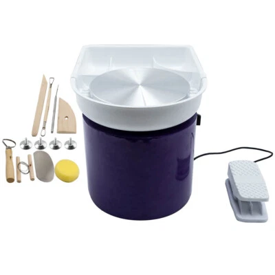 1x 350W Electric Pottery Wheel Machine Pottery Tool Art Clay Craft 9.84'' 1Set