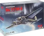 ICM ICM48262 1:48-He 111H-6, WWII German Bomber, Gray