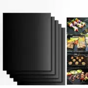 Bbq Mat Grill Fiber Barbecue Pad Bake Mats Grilling Non-Stick Easy Clean