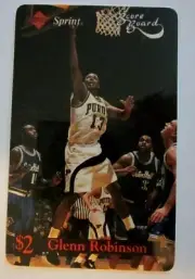 1995 Glenn Robinson, Purdue phone card by Sprint, free shipping,