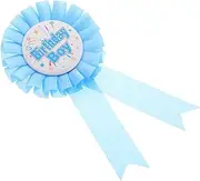 ERINGOGO Birthday Party Supplies Happy Birthday Pin Happy Birthday Award Pin Birthday Brooch Rote Button Pin Birthday Celebration Badge Party Decorations Supplies Award Ribbon Rosy Iron
