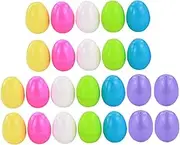 LRXIYODE Easter Toys 36pcs Plastic Empty Eggshell Boxes Fillable Eggs for Easter Baskets Matching for Children