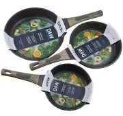 Deane and White Cookware 7.8" 9.5" 11" Skillets Non Stick Frying Pans Set 3 D&W