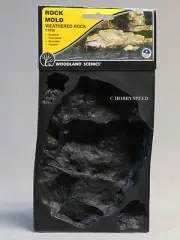 WOODLAND SCENICS WEATHERED ROCK MOLD HO N O GAUGE train scenery casting WDS1238
