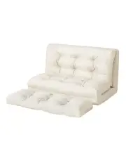 [Artiss] Leather Floor Sofa in White