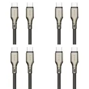 4x EFM Pro Power 2m Male USB-C Data Cable Charging Cord For Samsung S23+ Black