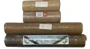 4 Decorative Mesh Ribbon Black Orange Brown Beige Fall Colors 5+ FT by 40 YDS