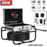 Sewer Camera 7" LCD Monitor HD 1080P Pipeline Inspection Camera with 8PCS Lights