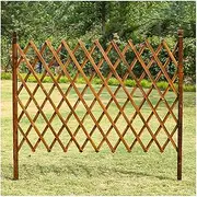 Wood Garden Fence,Freestanding Partition Panels,Adjustable Fence Screen,for Courtyard Balcony Decorative(H150XL200CM)