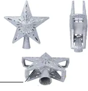 NNEOBA 3D Glitter Star Christmas Tree Topper with Rotating LED Snowflake Projector