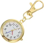 [LIFKOME] Big Character Nurse Pocket Watch Watches Boys Watch Carabiner Pocket Watch Chain for Nursing Watch Digital Watch Retro Watch Badge Clip Watch Watch Golden Zinc Alloy