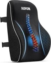 Lumbar Support Pillow for Office Chair with Bulge for Lower Back Pain Relief