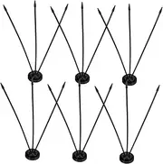 KICHOUSE 1 Set Flag Socket Small Flag Holder for Outdoor Desk Small Flag Stand Outdoor Mini Flag Stand Garden Flag Stand Outdoor Small Flag Stand Office Outdoor Flag Holder Plastic Black
