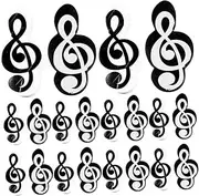 DRESSOOS 20 pcs Cute Music Note Shaped Erasers for Students Small Pencil Erasers for Classroom Use for Homework Lightweight Portable School Supplies
