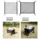 Cargo Net Heavy Duty with Hooks for Beach Cart Folding Wagon Garden Cart