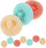 MUCKLILY 10 Pack Dish Scrubbers Non Scratch Kitchen Scrub Pads Plastic Dish Scrubbers Set Random Color