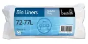 Bastion 72-77 Litre Regular Duty Blue Bin Liners - 50pk