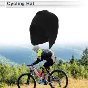 Cycling Hat Keep Warm Ear Protection Black 27x30cm Polar Fleece Fabric 1 Pcs