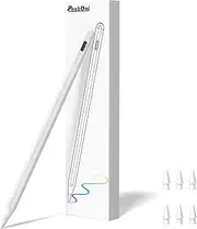 Pencil 2nd Generation for iPad 2018-2024 with Magnetic Wireless Charging Compatible with Apple iPad Pro 13”(M4)/12.9”/11”,iPad Air 6(M2)/5/4/3,iPad Mini 7(A17 Pro)/6/5,iPad10/9/8/7/6 White