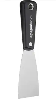 Brand New Amazon Basics Black 1-1/2" Flexible Blade Putty Knife Nylon Tool