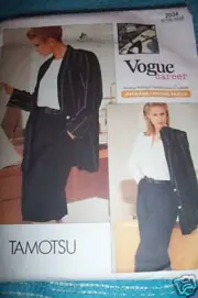 VOGUE TAMOTSU MISSES JACKET SKIRT PANTS PATTERN 2034 SIZE 14-18