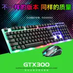 GTX300 有線發光鍵盤鼠標鍵盤套裝 USB 鍵盤和鼠標彩虹浮動背光