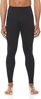 [Wool Basics] Men's Midweight 100% Merino Wool Base Layer Bottom - Winter Weather Long Johns - Cold Weather Gear - Anti Odor