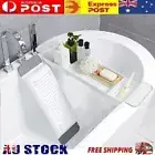 Adjustable Bath Tub Rack Bathroom Shelf Tidy Trays Storage Caddy DIY Organizer