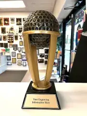 GOLF TROPHY INDIVIDUAL AWARD HEAVY RESIN LARGE 13" TALL C^TRA47 FREE ENGRAVING