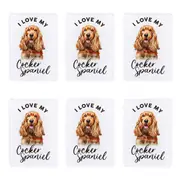 6x Splosh Pet Lovers Cocker Spaniel Acrylic Magnet Fridge Home Decor 7x5cm