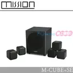 MISSION 英國 5.1聲道 家庭劇院喇叭組 M-CUBE+SE