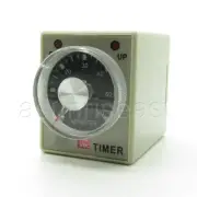 DC24V 60 Minutes 0-60M Power On Delay Timer Time Relay AH3-3 + Socket Base 8-PIN