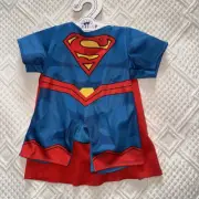 BUILD A BEAR Superman Costume and Cape - BNWT