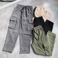 在飛比找蝦皮商城優惠-KOREA CORDUROY PANTS 黑 軍綠 灰 卡其