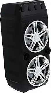 HOMSFOU Portable Outdoor Speaker High Power Loudspeaker Box Dual Speaker Home Office