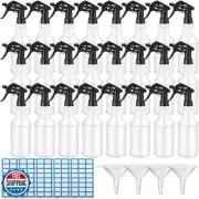 Zubebe 24 Pack 32 oz Plastic Spray Bottle Bulk Empty Leakproof Heavy Duty Spr