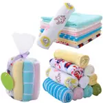 8PCS/SET BABY INFANT COTTON BATH TOWEL WASHCLOTH BATHING FEE