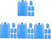 Sosoport Air Conditioning Fan Ice Crystal Freezer Ice Container Cooler Ice Coolers Accessories for Fishing Ice Pad Ice Bag Portable Cooler Ice Container Sky-Blue Pe